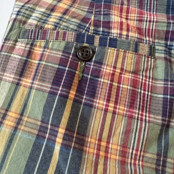 Dockers Classic Fit Flat Front Preppy Plaid Shorts Size 30 NWT - Picture 7 of 10